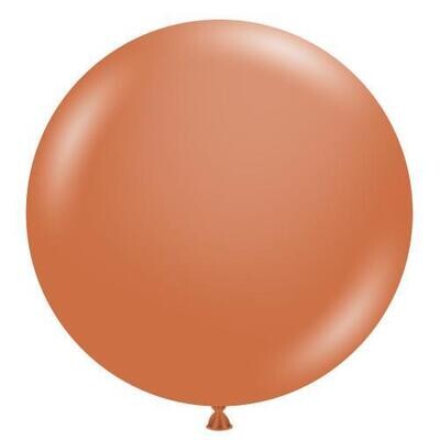 Tuftex 17in Burnt Orange Latex Balloons 50ct