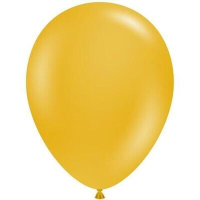Tuftex 5in Mustard Latex Balloons