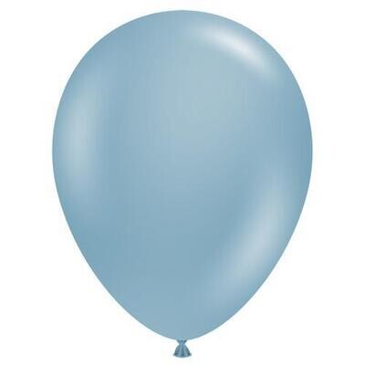 Tuftex 11in Blue Slate Latex Balloons 50ct