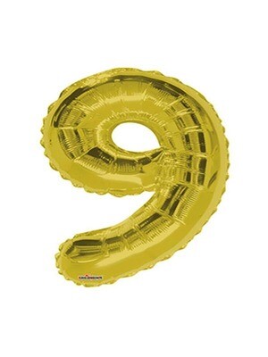 Number Balloon 9 - 26in Gold