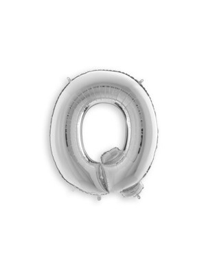 Letter Balloon Q - 7in Silver