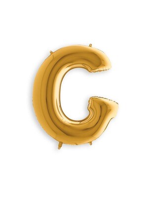 Letter Balloon G - 7in Gold