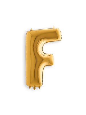 Letter Balloon F - 7in Gold
