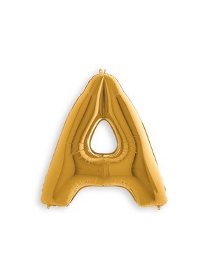 Letter Balloon A - 7in Gold