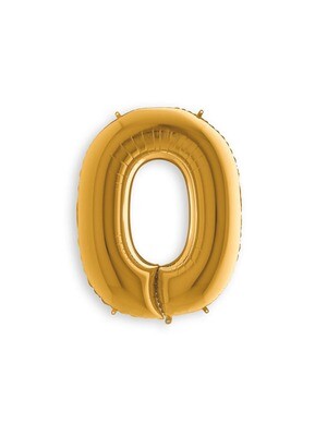 Letter Balloon O - 14in Gold