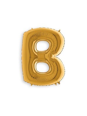 Letter Balloon B - 14in Gold