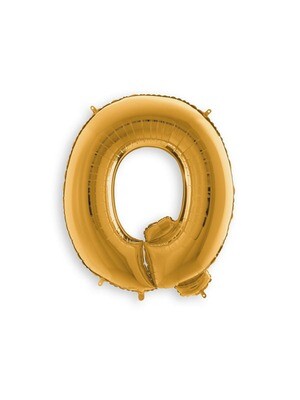 Letter Balloon Q - 7in Gold