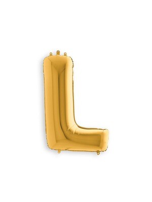 Letter Balloon L - 7in Gold