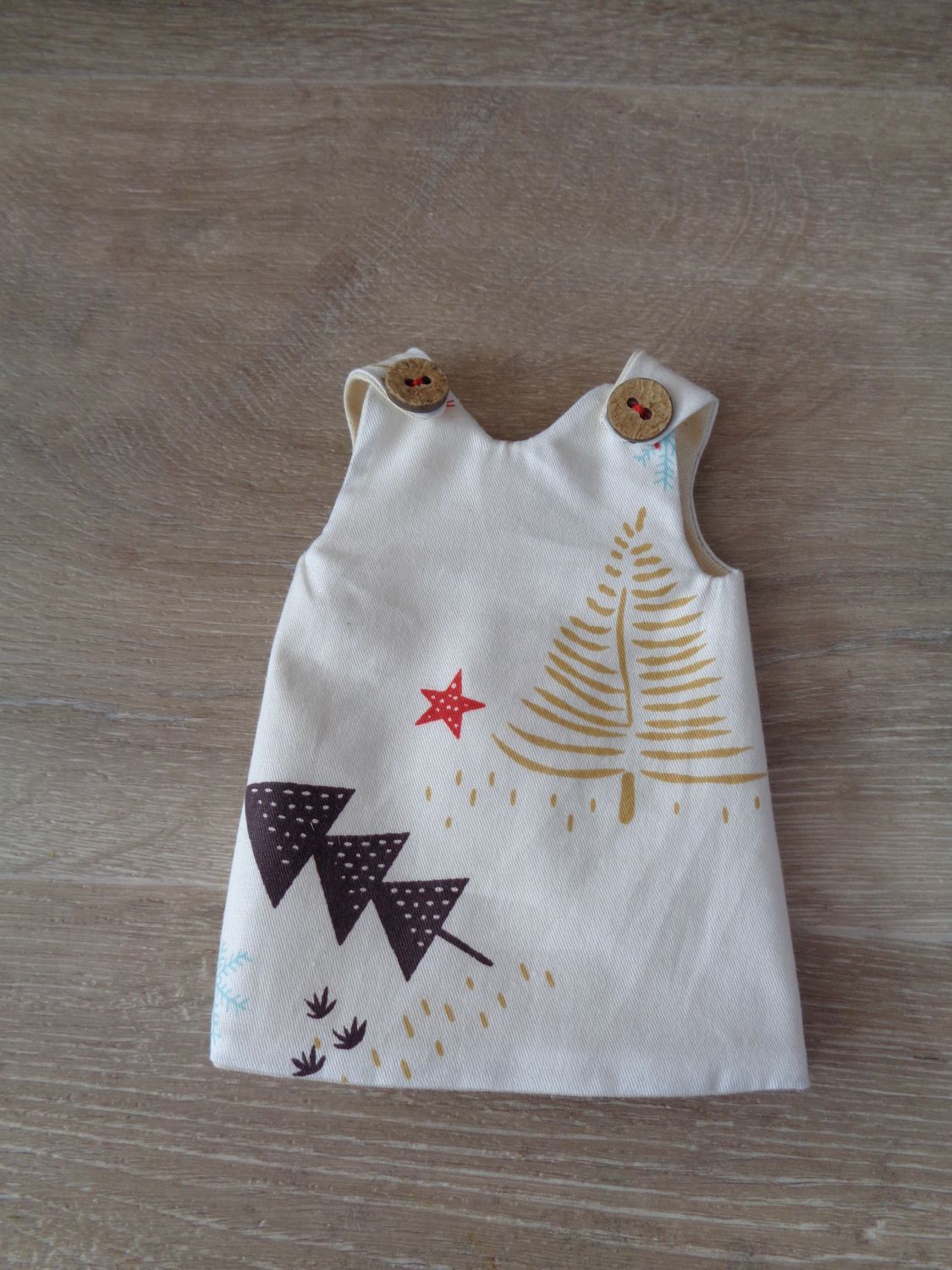 Christmas Tree Paola Reina Pinafore Dress/Mia Dress/RRFF Top/MSD Doll Top