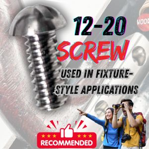 12-20 Screw Dome Head 2 pack