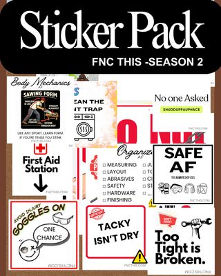Shop Safety Visual Reference Sticker Pack