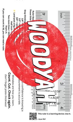 Woodyah Learn a Ruler Sticker