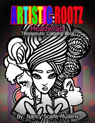 Artistic Rootz Therapeutic “Headwrap” Coloring Book