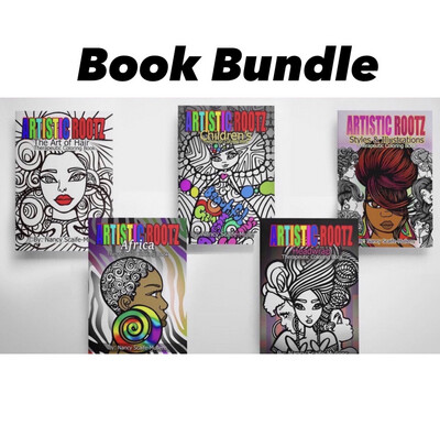 5 Artistic Rootz Therapeutic Coloring Bundle