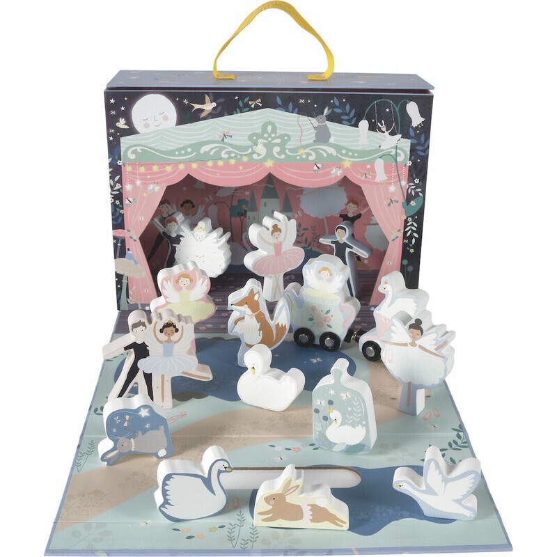 Play Box with Wooden Pieces - Enchanted