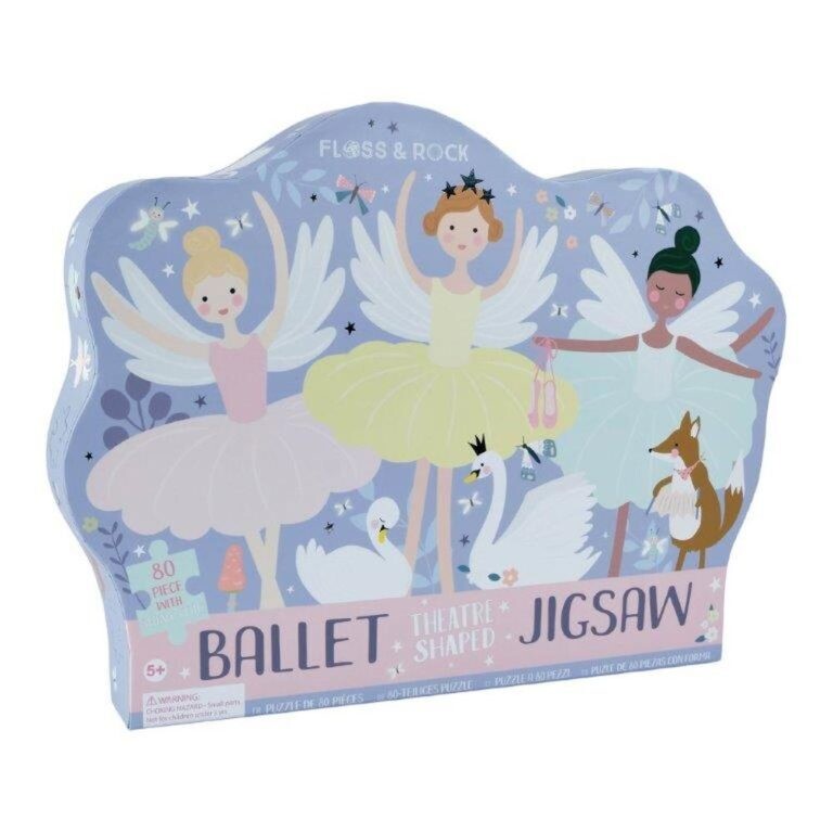 80pc Ballerina Theatre Shaped Puzzle