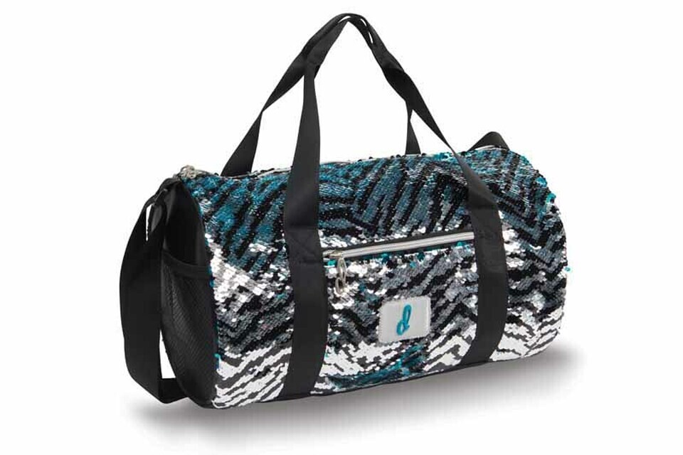 Zebra Sequin Duffle B20523