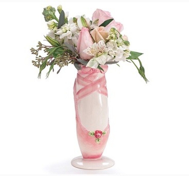 Ballet Shoe Vase 98704