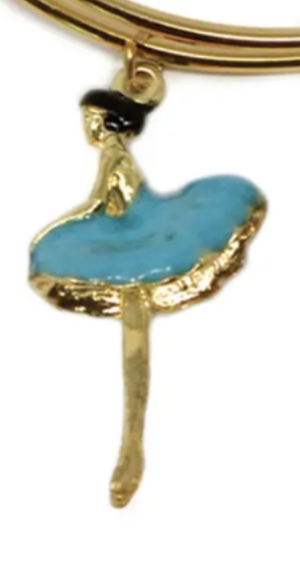 Ballerina Enamel Necklace - Turquoise