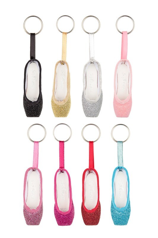 Glitter Pointe Shoe Key Chain KC40G
