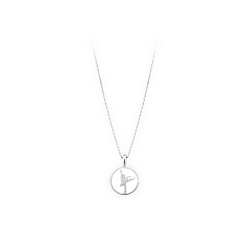 Ballerina Reversible Enamel Pendant