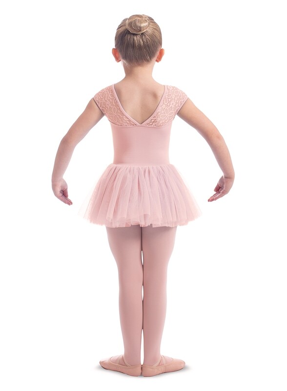 M1544C Mesh Cap sleeve Tutu Dress
