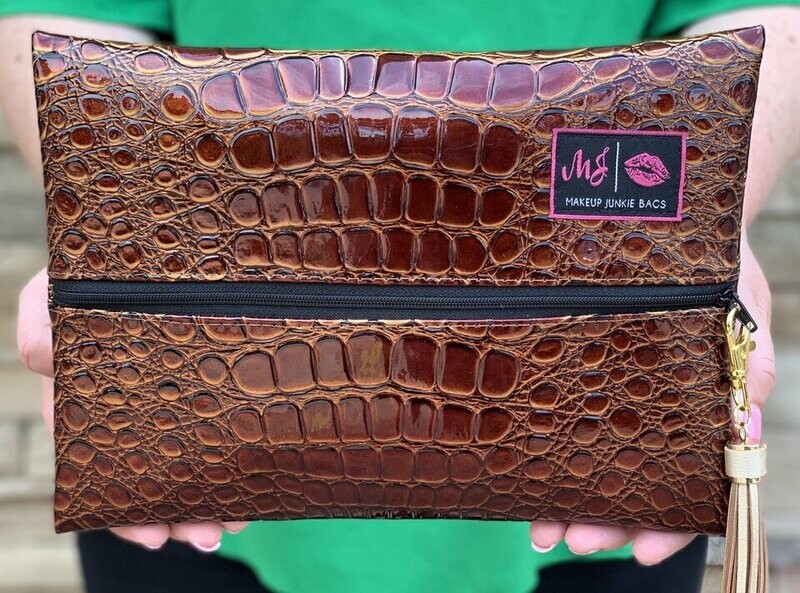Makeup Junkie Bag - Bourbon