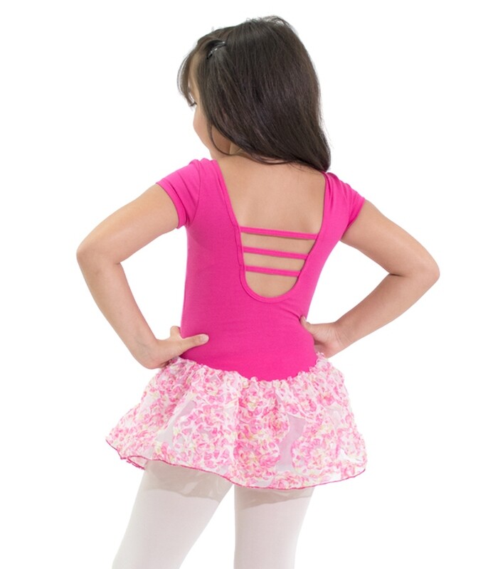 Short Sleeve Floral Tutu Dress BM9429HA