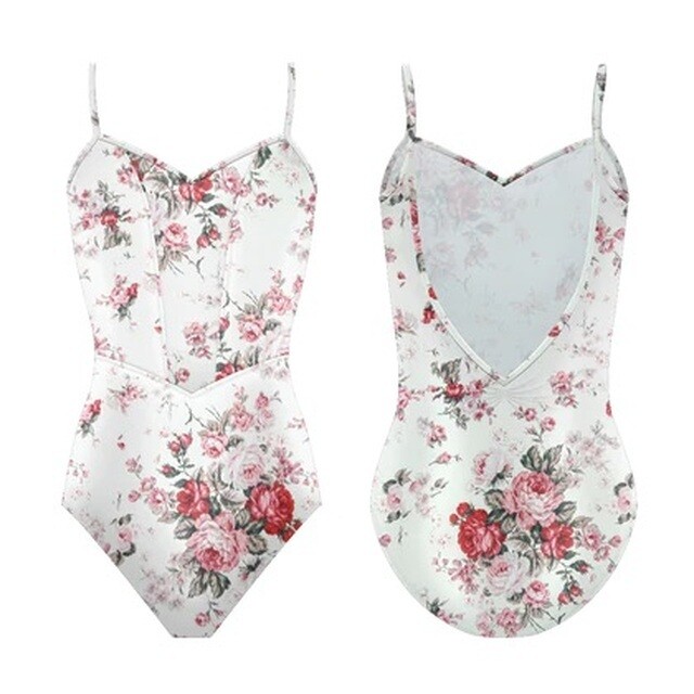 Jardin Leotard - Rose Rouge L0002L