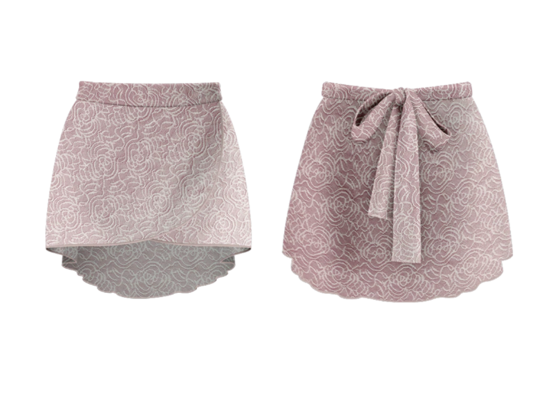 Delphine Skirt -  Ash Rose Lace  S0017L