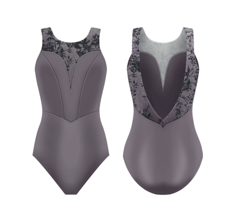 Velour Leotard - Vintage Plum L0014L