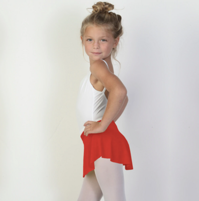 Girls Bullet Pointe Skirt - Red