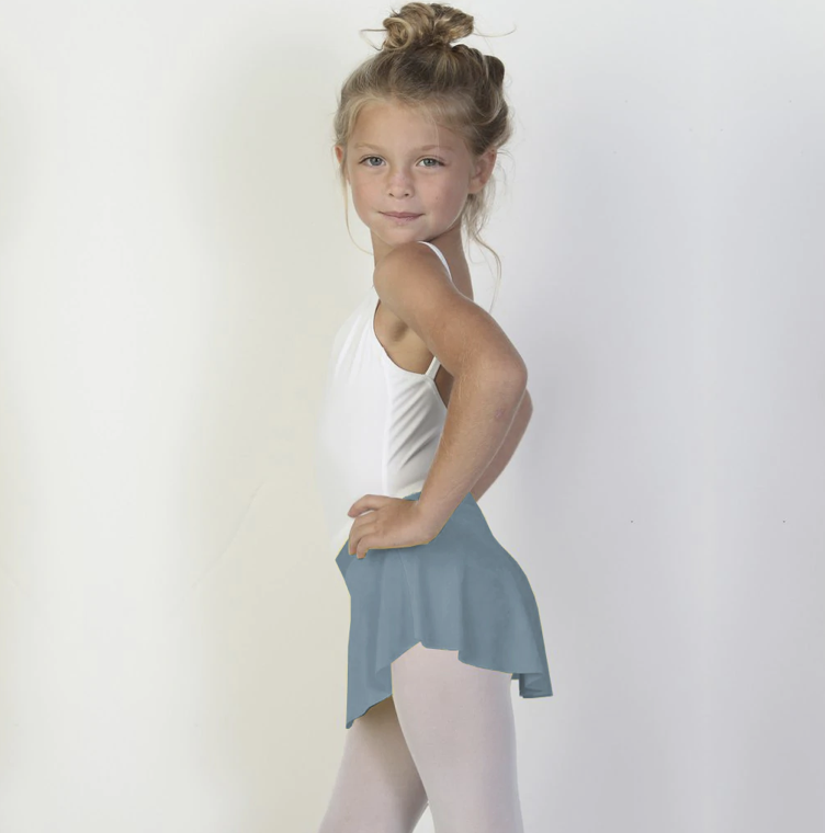 Girls Bullet Pointe Skirt - Slate Blue