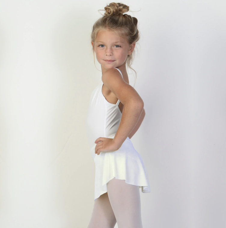 Girls Bullet Pointe Skirt - White
