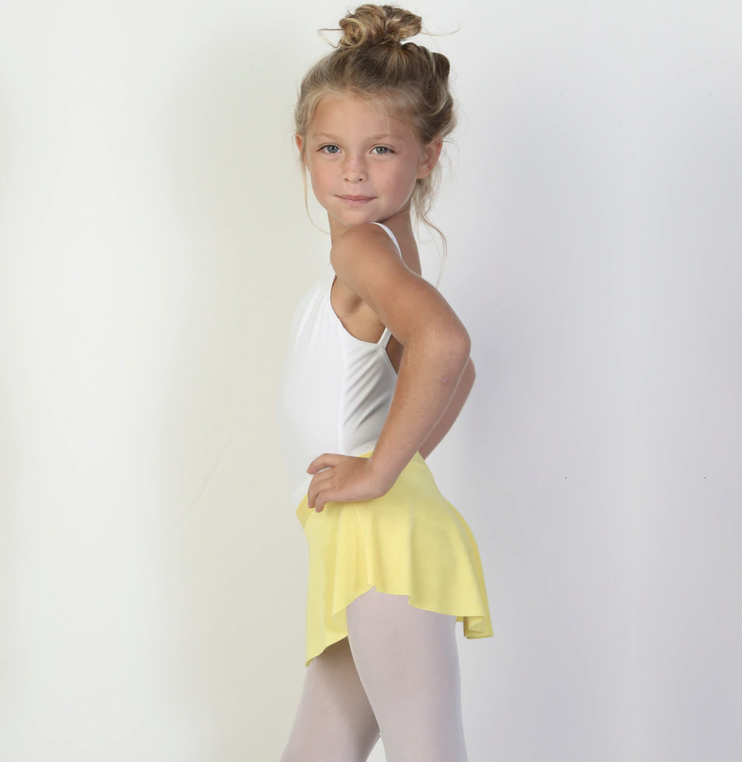 Girls Bullet Pointe Skirt - Yellow