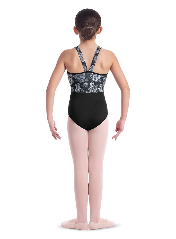 Print Cami Leotard M474C BLK