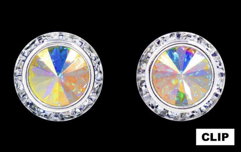 16mm AB Clip Earrings 12537