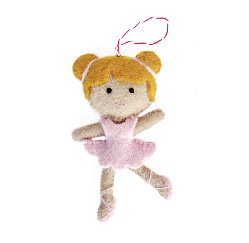 Wool Ballerina Ornament