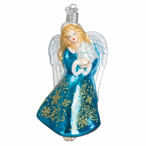 Glistening Snowflake Angel Ornament 10202