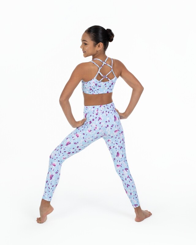 X-Back Bra Top Pale Blue Petals FM1401-PBP