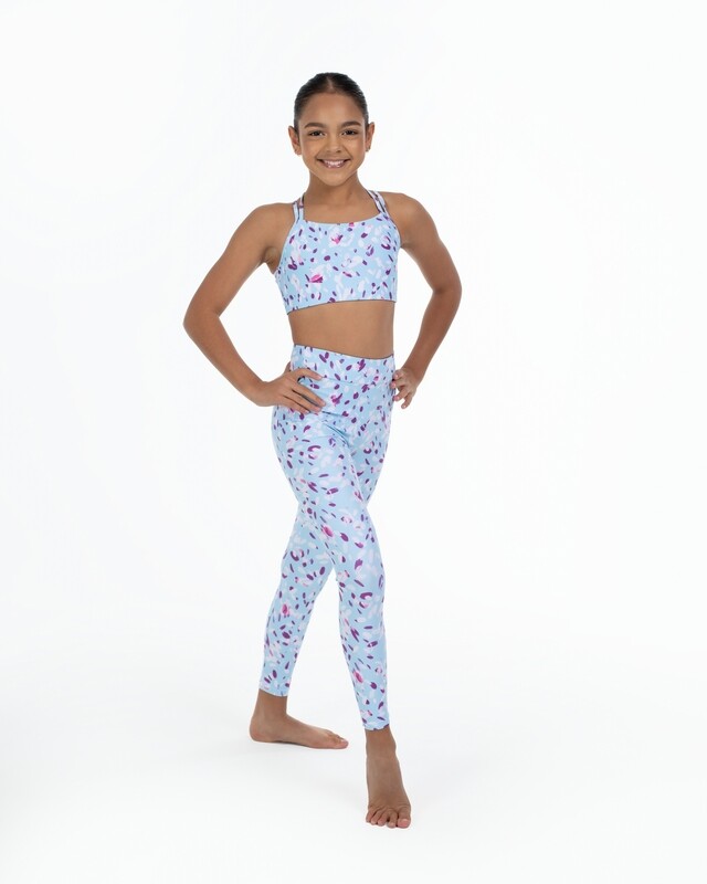 Active Legging Pale Blue Petals FM618-PBP