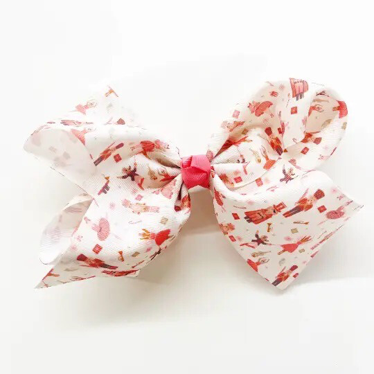 Pink Nutcracker Hair Bow
