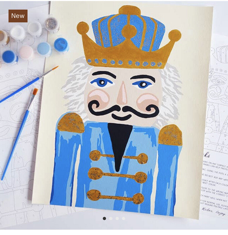 Nutcracker Paint By Number - Blue Hues