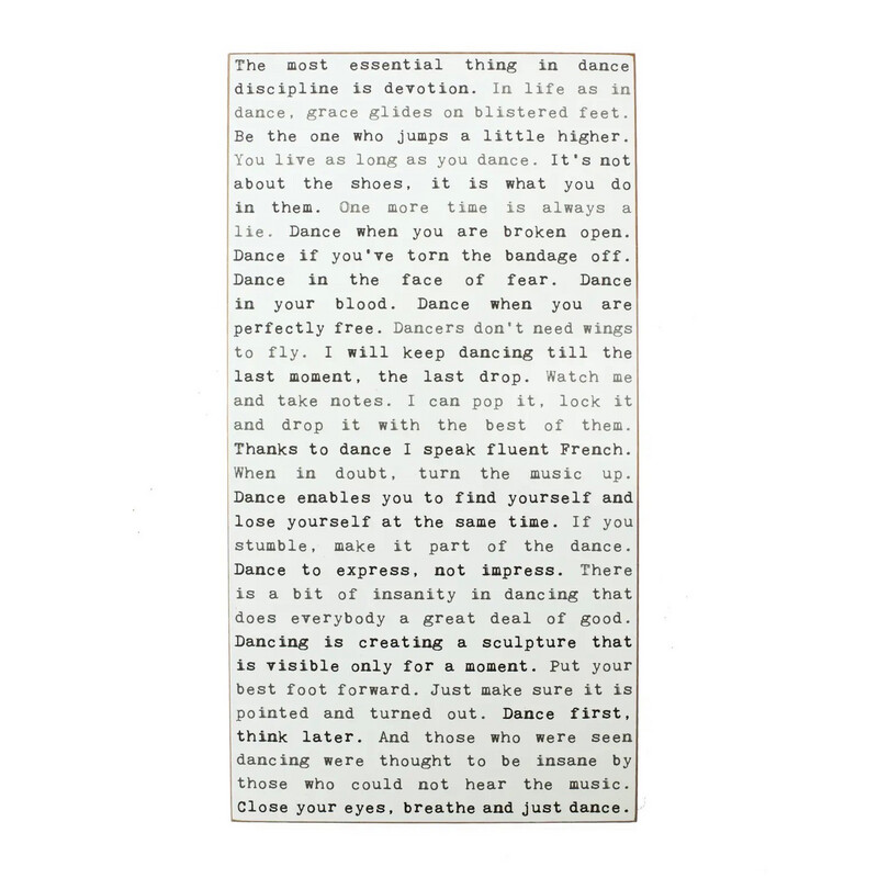 Dance Typewriter Sign - TW157