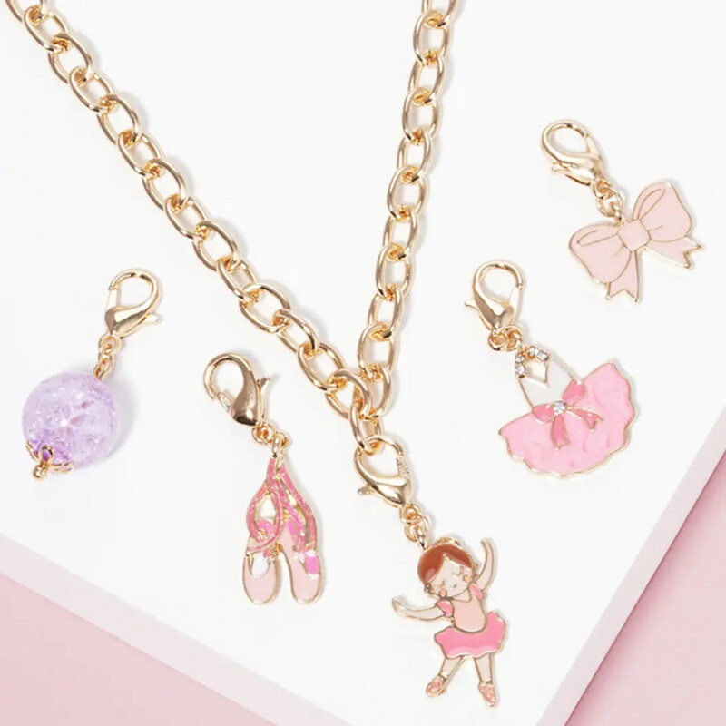 Dancer Charm Necklace Set  4-K7CN2092