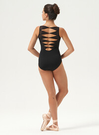Twist Back Cami Leo M3111LM BLK