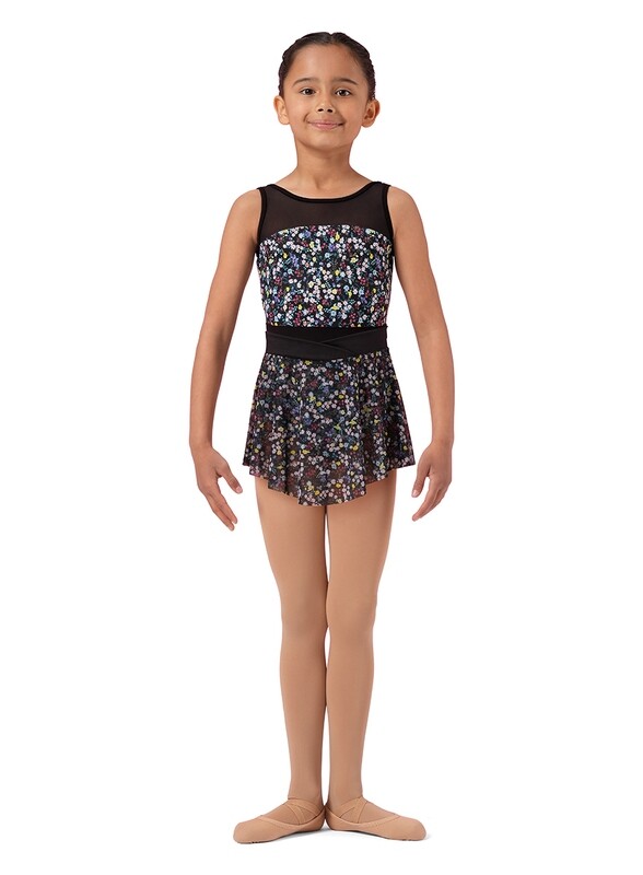 MS1085C Floral Print Skirt