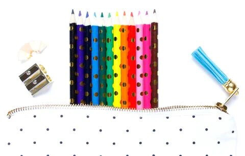 Gold Dot Colored Pencil Set TED036-CP
