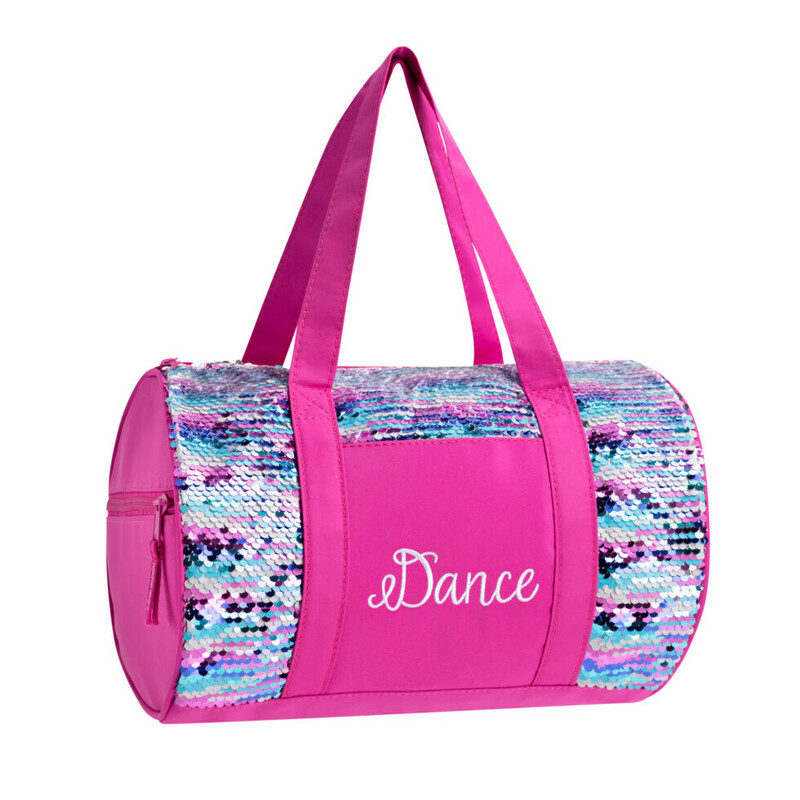 Pink Striped Sequins Duffel 4400