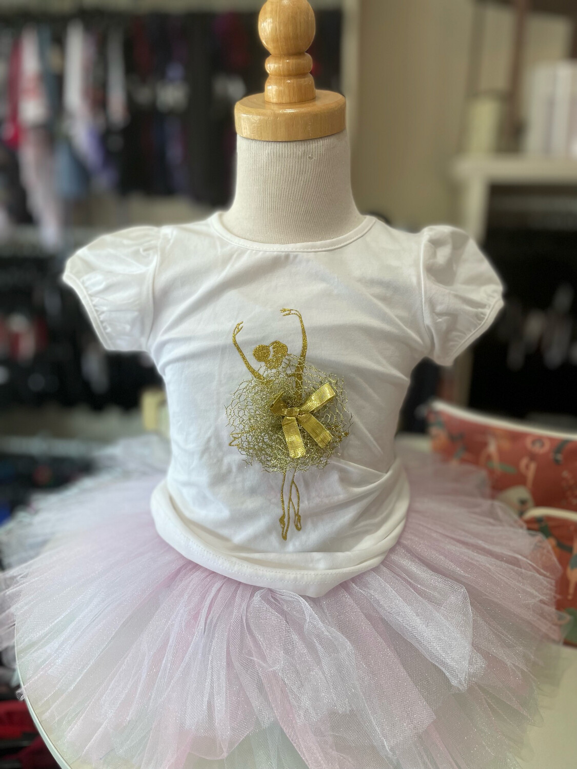 Ballerina top - GOLD - size 2T